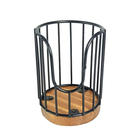 Esquirla Coffee Holder Basket Coffee Storage Rack Case Iron Coffee Pod Holder Container for Countertop Farmhouse Kitchen