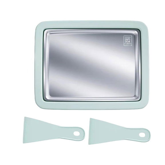 Esquirla Cold Pan Plate DIY Portable Multipurpose Household Sweet Spot Pan Ice Cream Plate Maker for Sorbets Yogurt Soft Serve Green