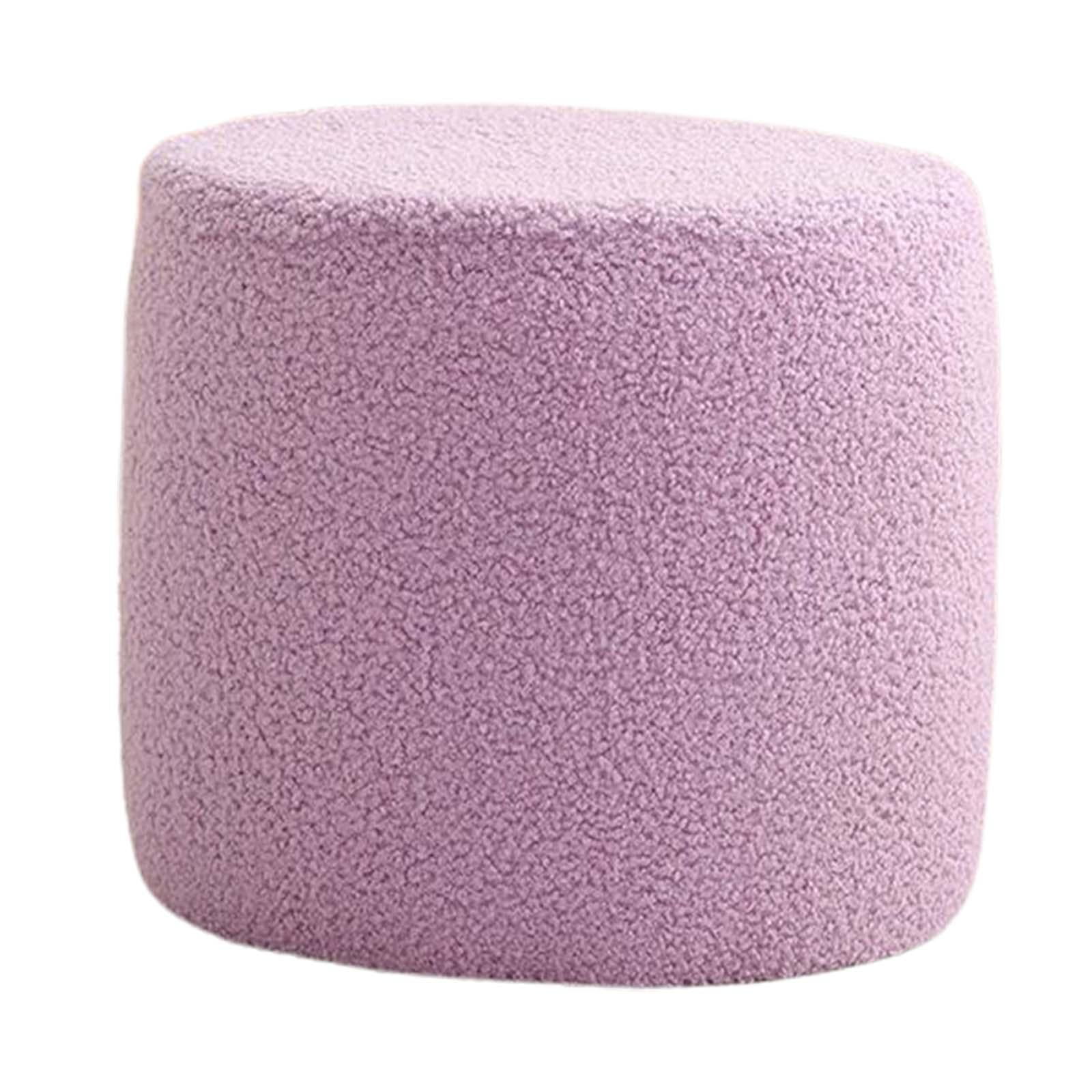 Footstools Ottomans Small Footstool Shoe Changing Stool Seat Chair Sofa Tea Stool Foot Rest Stool for Home Bedroom Sturdy Room Doorway Violet