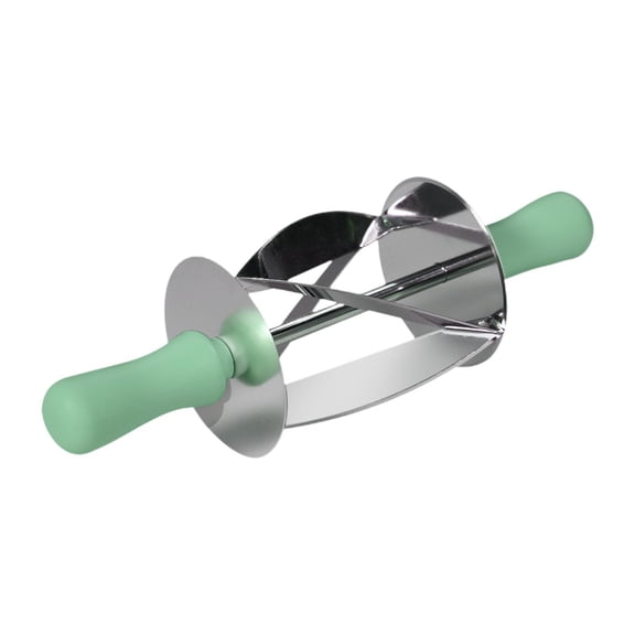 Esquirla Croissant Cutter Bread Cutter Kitchen Rolling Knife Evenly Shaped,Multifunction,Croissant Roller Slices,Rolling Pastry Cutter green