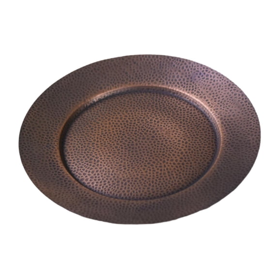 Esquirla Dessert Plate Dinner Plate Copper Versatile Decorative Plate Round Serving Plate Appetizer Plate for Birthday Wedding Kitchen M