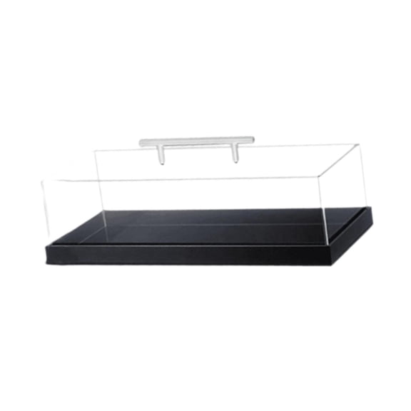 Esquirla Display Case Acrylic Buffet Food Display Stand Rectangular Serving Tray Dessert Display Case Transparent Lid Suitable for Weddings Birthday Par Style B