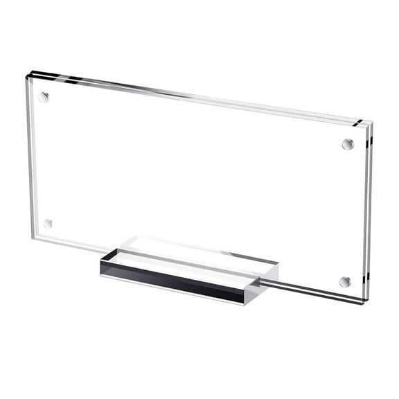 Esquirla Dollar Bill Picture Frame Holder Acrylic Display with Base Organizing Wear Resistant Ideal Gift Tabletop Display for Concert