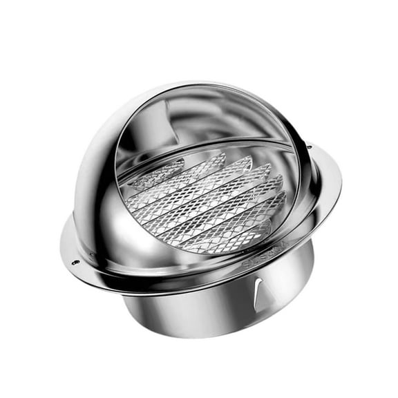 Esquirla Dryer Vent Cover Stainless Steel Weatherproof Multipurpose Accessories Convenient Easy to Install Vent Cap Built in Fine Mesh 110mm