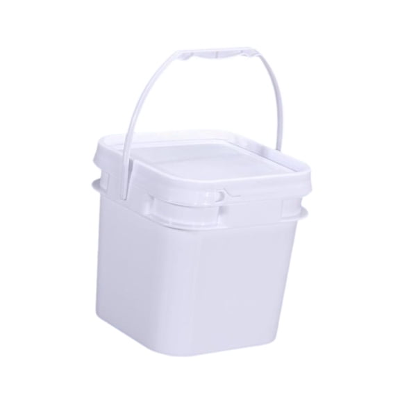 Esquirla Empty Paint Pail Food Storage Bucket Lightweight Brushes Versatile Easy to Clean Container Water Can for Travel Picnic Garage 3.5L