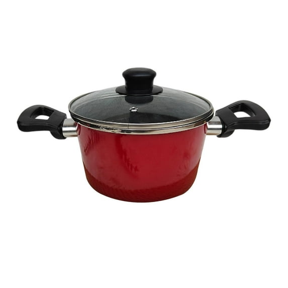 Esquirla Enamel Soup Pot Enameled Cookware Multipurpose Stewpot Cooking Pot for Camping Household Housewarming Gift Kitchen Restaurant 19cm