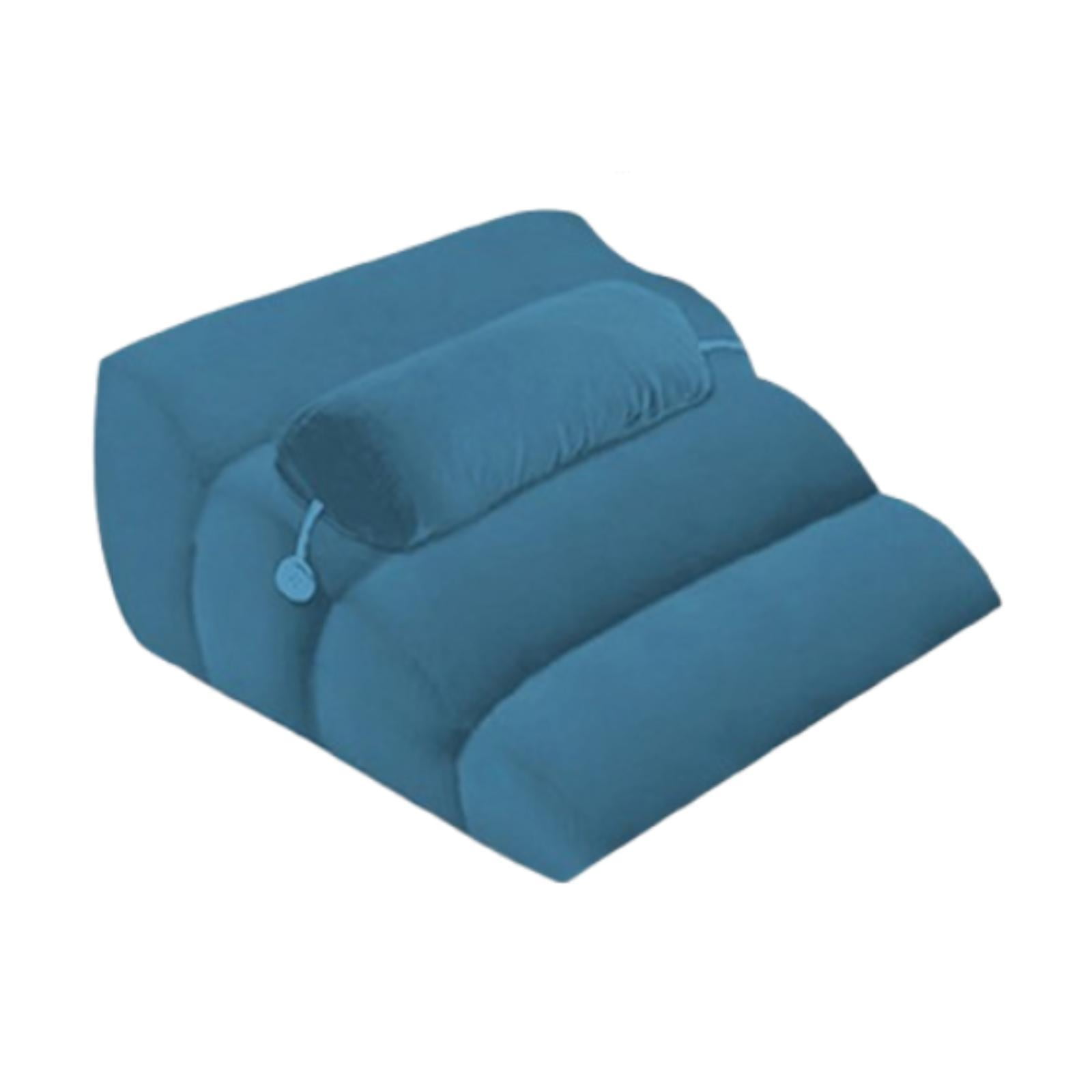 Esquirla Face Down Pillow, Sleeping Pillow, Soft Leg Support Bed Wedge Prone Pillow, Wedge Pillow for Watching Movies Relaxing Reading Blue