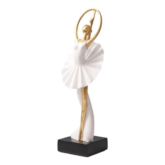 Esquirla Figurine Ballet Dancer Sculpture Collection Fashion Resin Character Statue for Bookcase Home Office Decor Gift C
