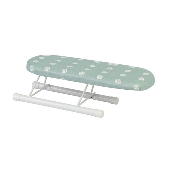 Esquirla Foldable Ironing Board, Portable for Ironing Clothes, Tabletop Ironing Board, Mini Ironing Board for Craft Room, Travel, Dorm, Apartment Green Dot