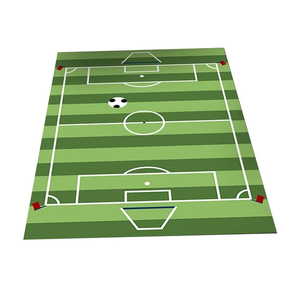 Esquirla Football Field Carpets Children's Play Blanket Bedside Table Mat Sports Theme Floor Carpets for Bedrooms Children's Entrance Area Entran , 120x160cm Stripe