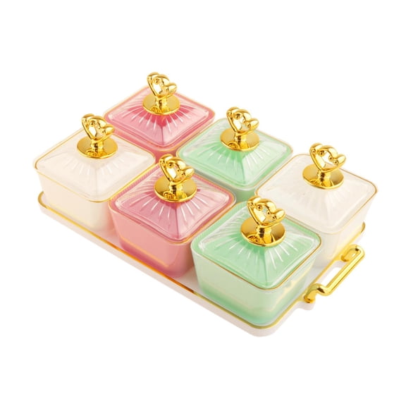 Esquirla Fruit Plate Decorative Snacks Tray Fruit Platter for Candy Dessert Chips and A