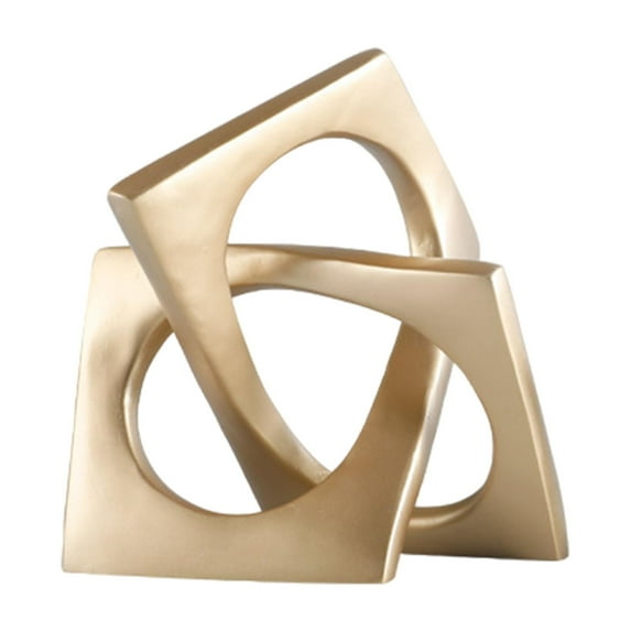 Esquirla Geometric Sculpture Decorative Figurine Simple Collectible Minimalist Desktop Ornament Modern Statue for Entrance Living Room L