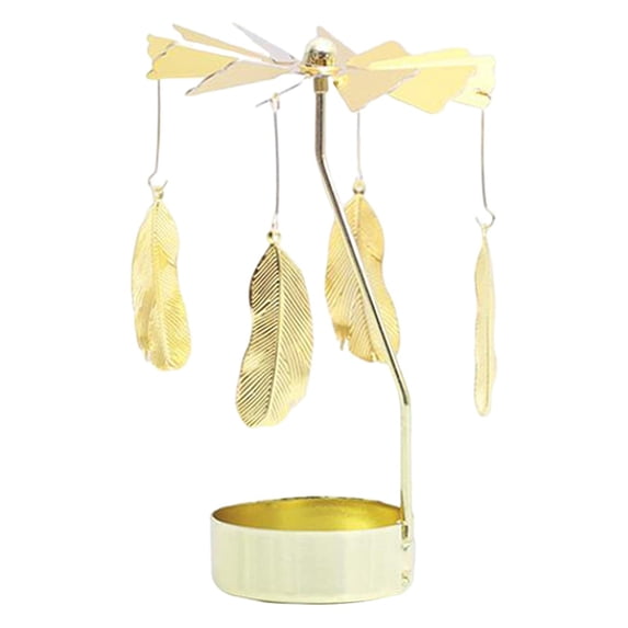 Esquirla Golden Rotating Candle Holder Votive Tea Light Holder Storage ...