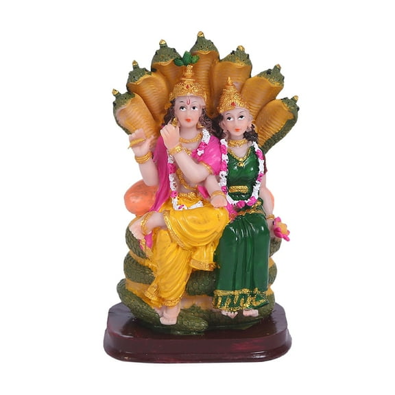 Esquirla Indian God Statue Resin Figurine Artwork Gift for Home Decor Desk Couple Sculpture Tabletop Ornament for Bedroom Housewarming