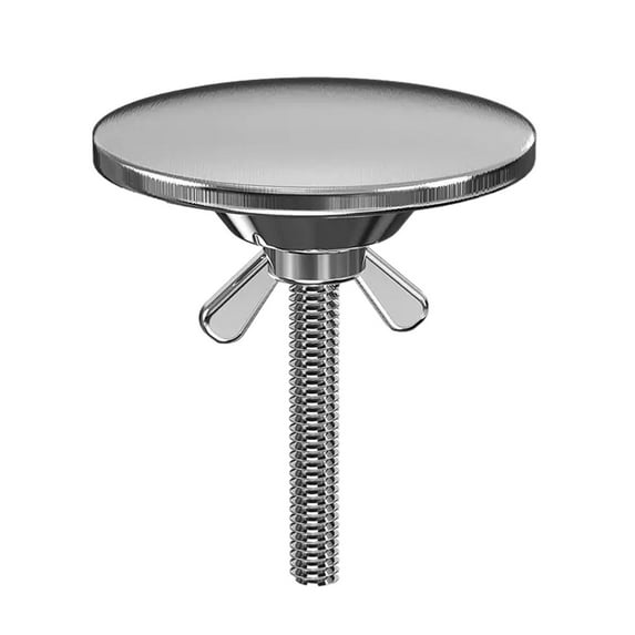 Esquirla Kitchen Sink Hole Cover Anti Leaking 1.97'' Replacement Stainless Steel Kitchen Accessory Brushed M6 Thread Faucet Hole Cover Argent