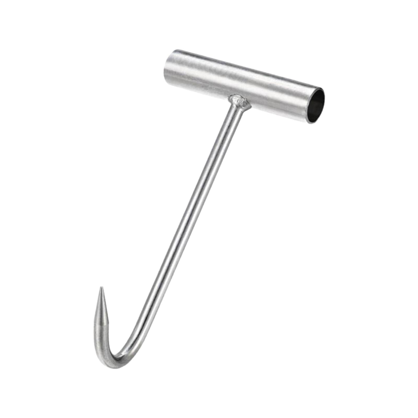 Heavy Duty Long Manhole Hook T Hook Shape Lifting Reaching For Lifting