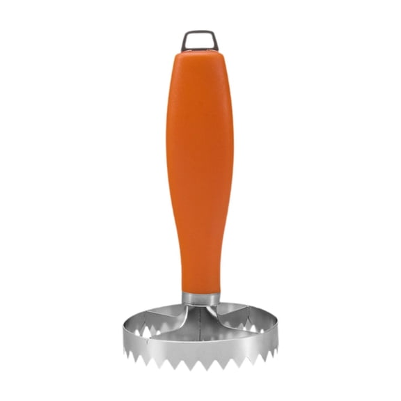 Esquirla Meat Chopper Multipurpose Manual Mincer Meat Vegetable Masher 304 Stainless Steel Handheld Serrated Cutlery Food Chopper with Comfortable Non Slip Han