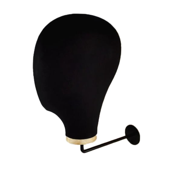 Esquirla Metal Wall Mounted Entryway Retail Hat Rack Head Display Stand, Baseball Bicycle Motorcycle Helment Mount hanger for Multiple Black