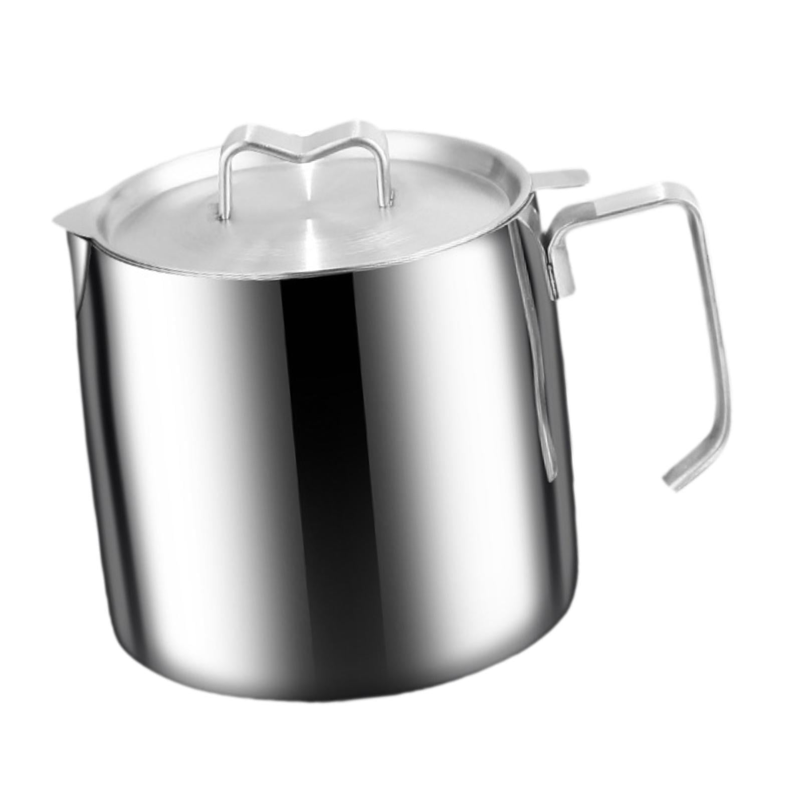 Esquirla Milk Pot, Frying Basket, Quick Heating, Removable, with Lid, Multifunctional Butter Warmer, Instant Noodle Pot, Sauce Pan, Frying Pan