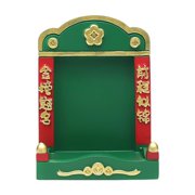 Esquirla Mini Buddhist Stone Statue, Ambiance for Your Interior , Green