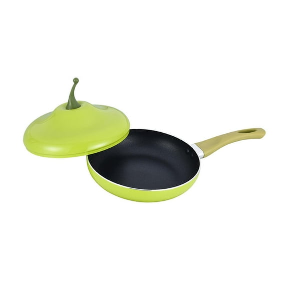 Esquirla Non Stick Frying Pan Pancake Pan with Handle Sauce with Lid Cookware Induction Cooker Compatibility Fry Pan Pear Shaped