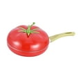 thumbnail image 1 of Esquirla Non Stick Frying Pan Pancake Pan with Handle Sauce with Lid Cookware Induction Cooker Compatibility Fry Pan Tomato Shaped, 1 of 8
