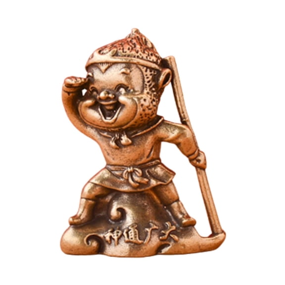 Esquirla Pilgrimage to The West Statue Miniature Sculpture, Chinese Theme Gift Ornament Tabletop Decor Character Figurine for Cabinet , Sun monkey