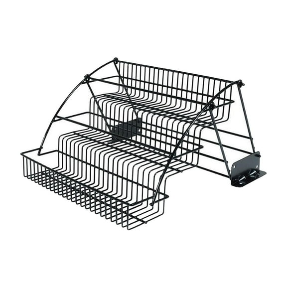 Esquirla Pull Down Spice Rack Spice Storage Holder Stable Display Riser Stand 3 Tier Seasoning Organizer for Cupboard Tabletop Cabinet
