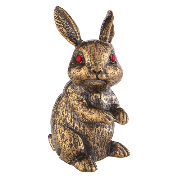 Esquirla Rabbit Figurines Solid Brass Artwork Animal Sculpture Gift ...