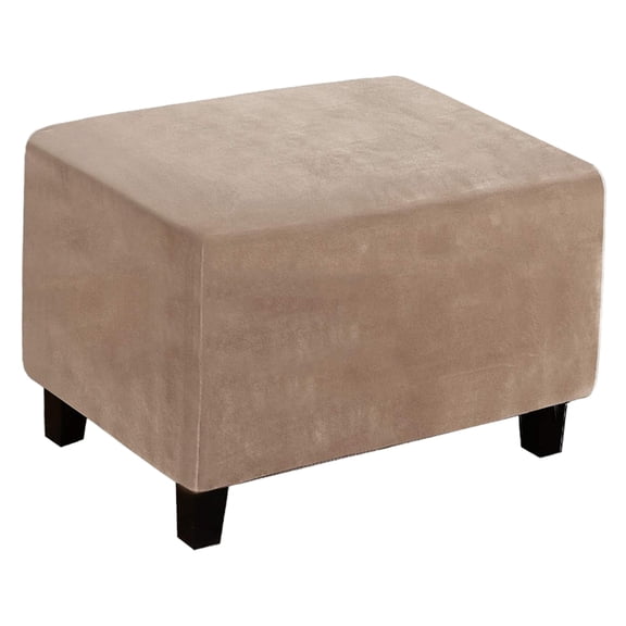 Esquirla Rectangular Footrest Removable ive Cover Furniture Series Decoration Flexible Extendable Easy to Store - Brown
