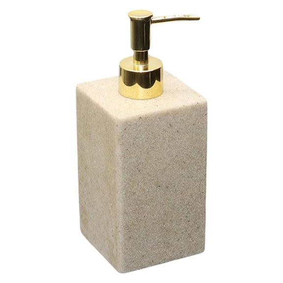 Esquirla Resin Pump Bottle Dispenser, Refillable Empty Bottle, Soap Lotion Dispenser Liquid Dispenser Shampoo Dispenser - Gravel