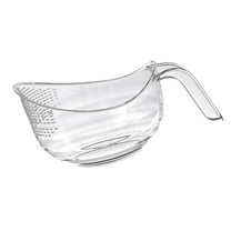 Esquirla Rice Washer Strainer Bowl, Pasta Strainer, Versatile Kitchen Colander, Bowl Fruit Vegetable Bowl Drainer for Washing Cleaning Clear