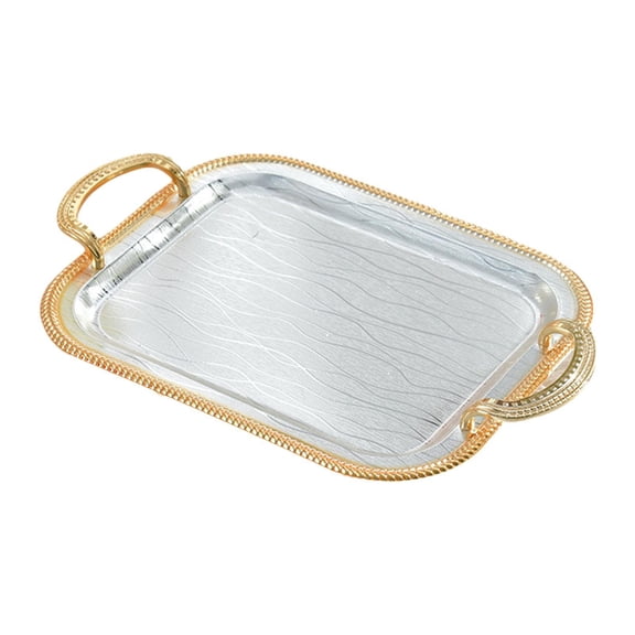 Esquirla Serving Tray Food Tray Dessert Tray Elegant Rectangle Vanity Tray Jewelry Tray for Tea House Kitchen Coffee Table Toilet Home S