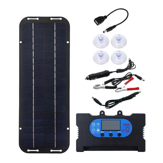 Esquirla Set with 4 Suction Cups, High Efficiency Waterproof IP65 Accessories, Stable Performance for Car, Shed, Cabin, Vehicle with controller