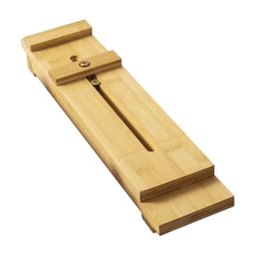 Esquirla Sharpening Stone Holder Anti Skid Adjustable Sink Bridge Whetstone Holder Grindstone Holder with Nuts Wooden Material Suitable for Kitchen Tools House L