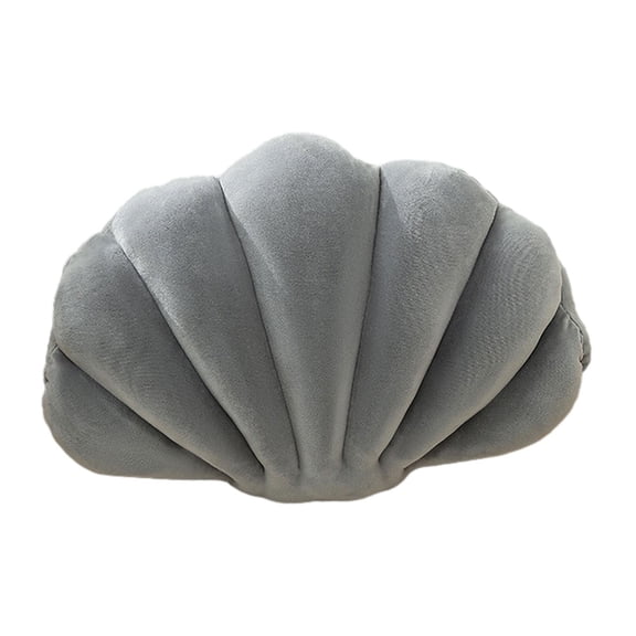 Esquirla Shell Decorative Pillow Conch Pillow Throw Pillow Cushion Soft Surface for Chair Sofa Bed Couch Decorative Piece Suitable for Home Decoration Gi Gray
