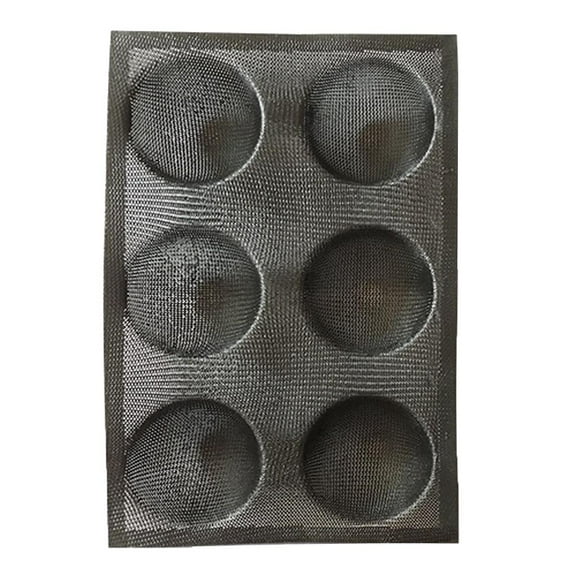Esquirla Silicone Bun Bread Form Round Shape Bread Tray Perforated Bakery Molds For Baking Bread,hamburger,bun, Puff, Tartlet And More