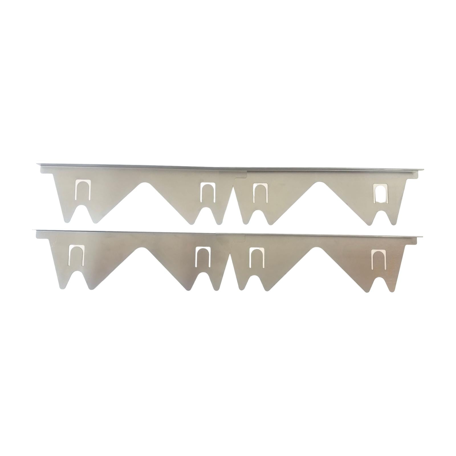Esquirla Stainless Steel Stoves Gaps Covers Oven Side Filler Seals Refrigerator Heat Resistant Fills Gaps Stoves Guards Kitchen Filler silvery