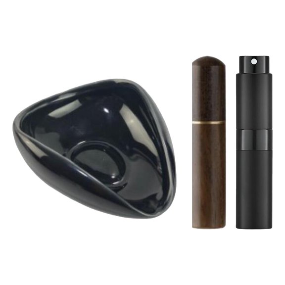 Esquirla Tea Coffee Bean Container, Coffee Bean Weighing Tray, Spray Bottle, Porcelain, Tools, Coffee Bean Weighing Container for Cafe Black