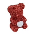 thumbnail image 1 of Esquirla Valentine's Bear Home Centerpiece Lovely Valentines Day Gifts Creative Valentines Day Decoration Holding Heart for Girlfriend Red, 1 of 8