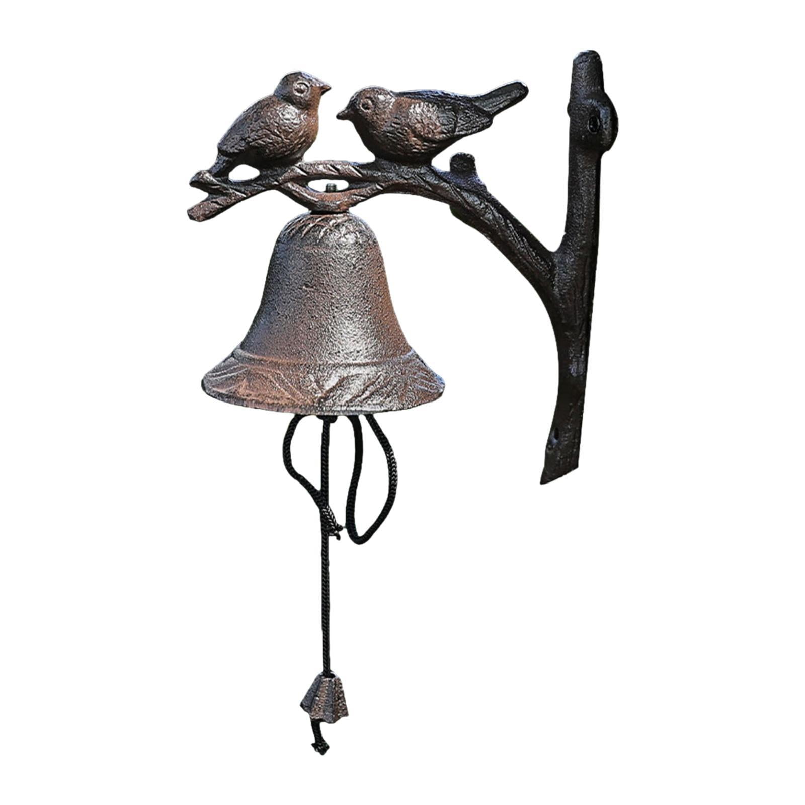 Esquirla Wall Mounted Dinner Bell Bird Ideal Gift, Metal Bell, Farmhouse Decor Bird Door Bell Decorative Bell Solid for Garden Home