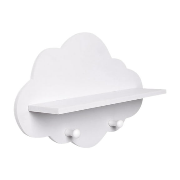 Esquirla Wooden Shelf,Storage and Display Shelf Hanger,DIY Multipurpose Wood Wall Shelf,Wall Storage Shelf for Office,Bedroom cloudy