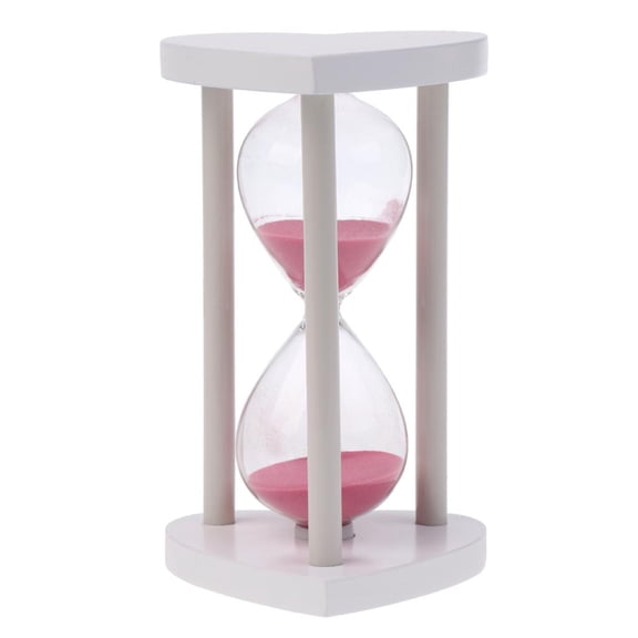 Esquirla Wooden glass Hourglass Pink Clock Game/Cooking Timing Tools 30 Mins