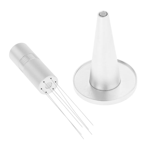 Esquirla coffee Stirrer, Coffee Stirring Tool for Espresso Distribution, with Stand, Professional Barista Hand Distribution Tool , Silver Silver with Stand