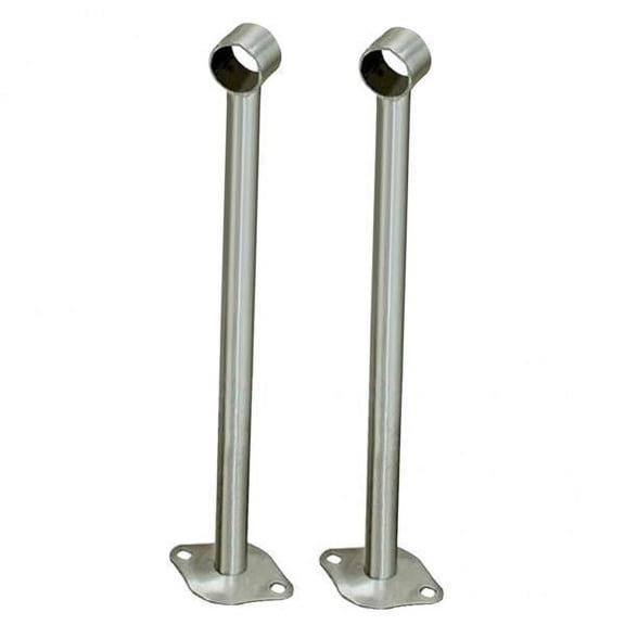 Esquirla of 2 Stainless Steel Wardrobe Lever Wall Mounted Support Ceiling-Mount Bracket Rod Holder Support Hanger