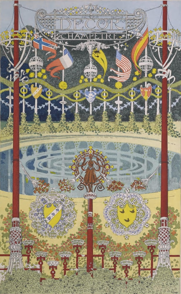Esquisses decoratives c1900-2 Canvas Art - Rene Binet (18 x 24)