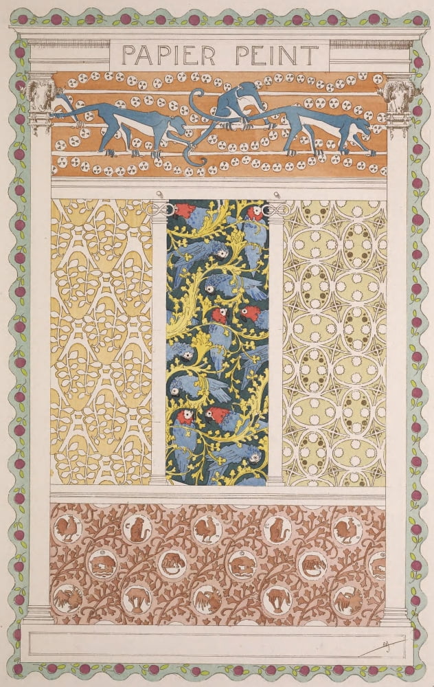 Esquisses decoratives c1900-6 Canvas Art - Rene Binet (24 x 36)