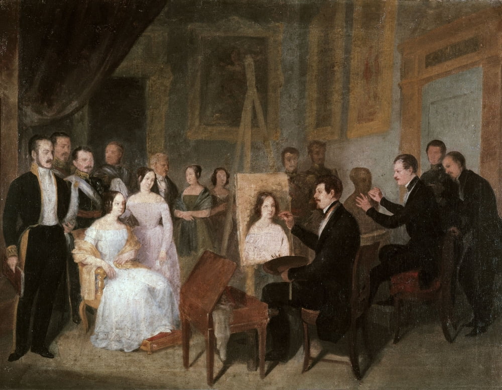 Esquivel Y Suarez De Urbinaantonio Mar??a (1806-1857) Canvas Art - (24 x 18)