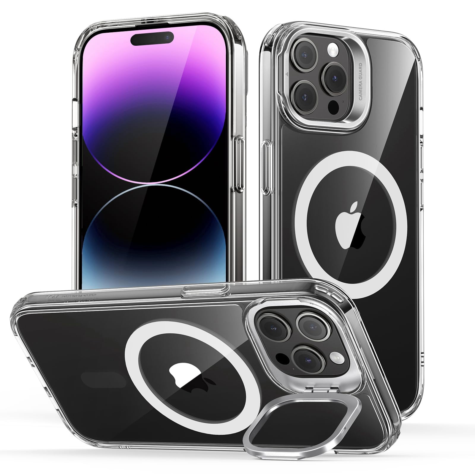 Esr For 14 Pro Max Case  Compatible With Magsafe Built-in Stash Stand Clear Phone 14 Military-grade Protection Magnetic Classic Series