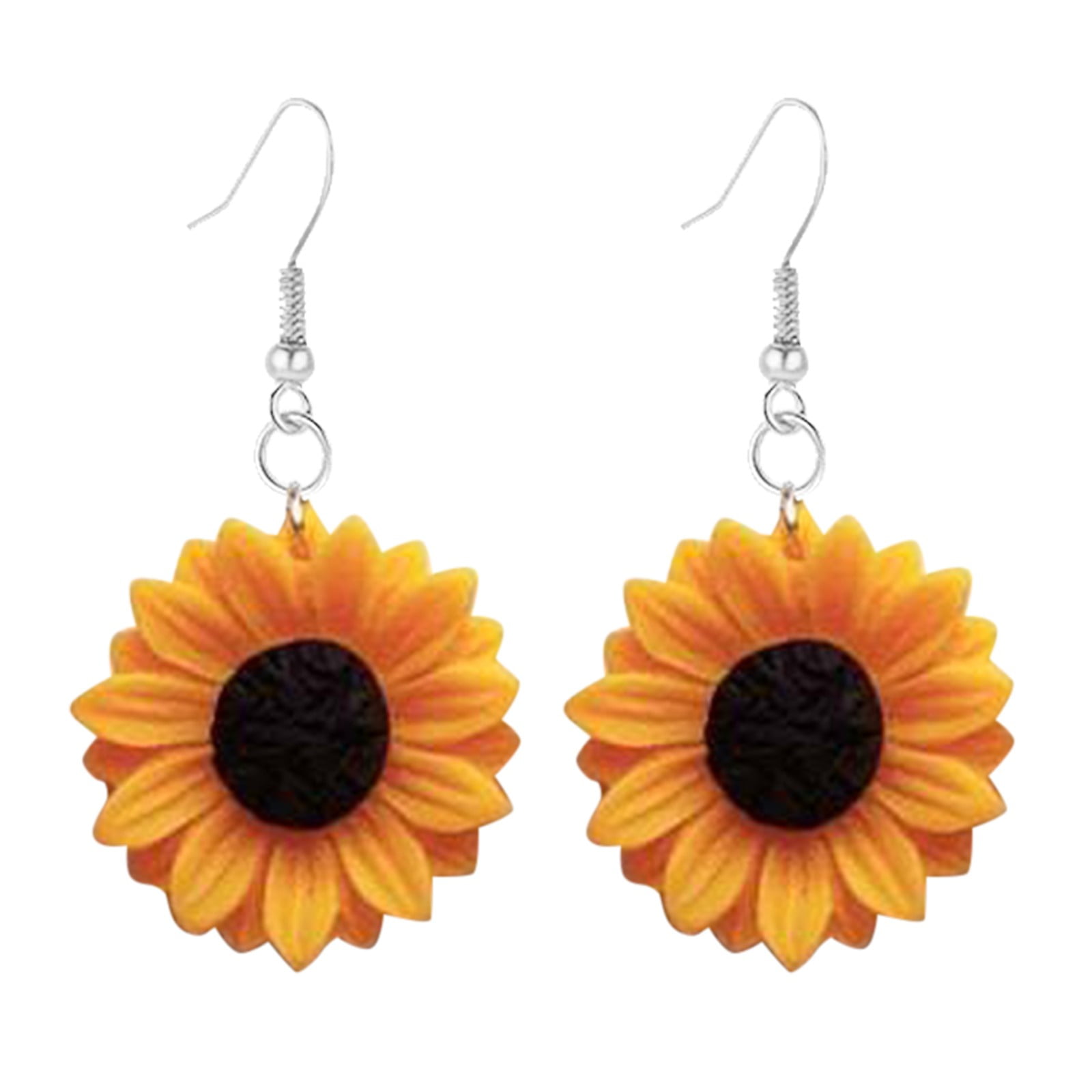 Esrrings Fashion Retro Sunflowers Ear Hook Personality Temperament With